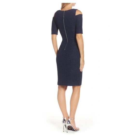 Eliza J. Cold Shoulder Little Black Dress - Picture 5 of 14